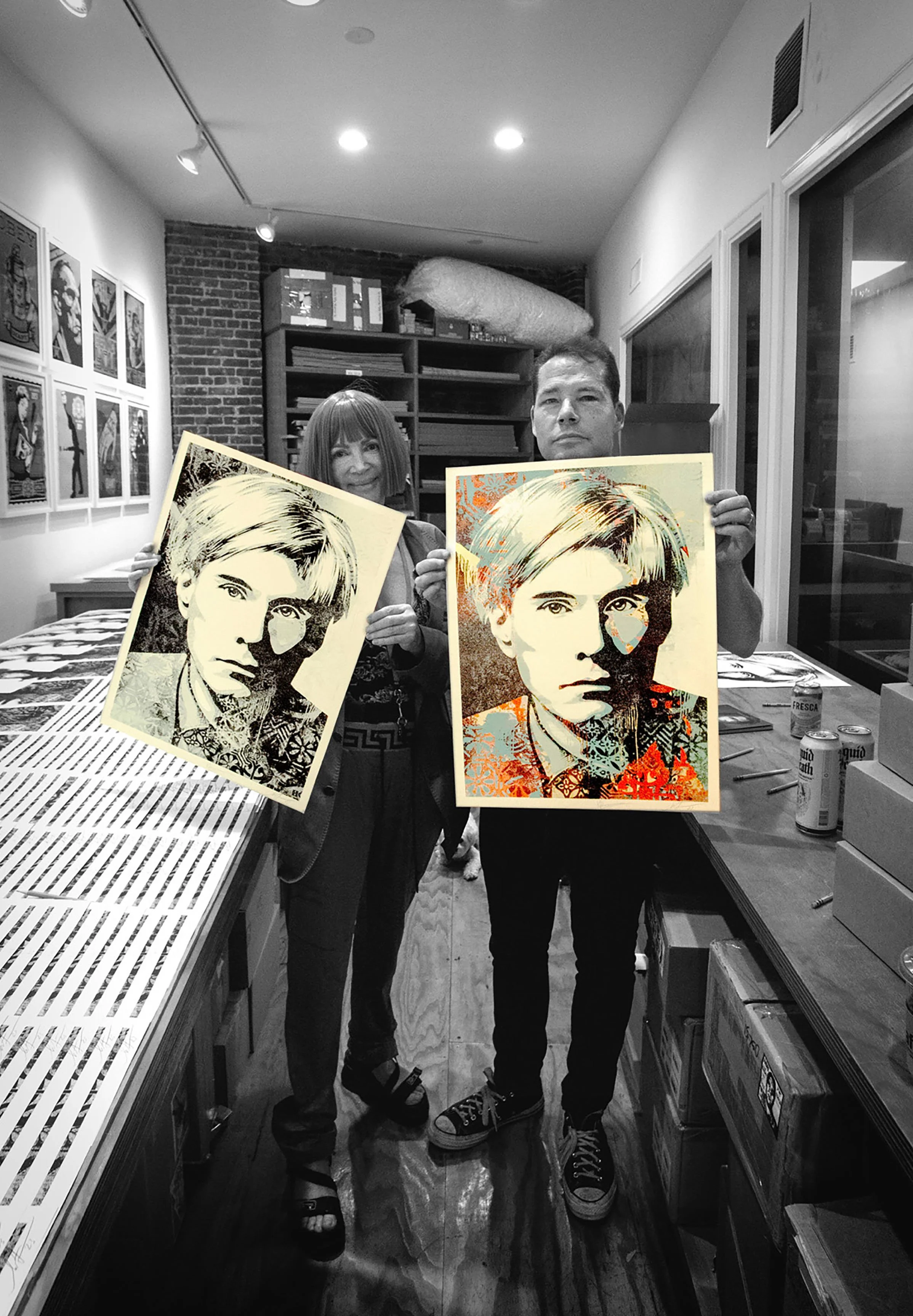 Shepard Fairey x Karen Bystedt “ WARHOL COLLAGE” — The Lost
